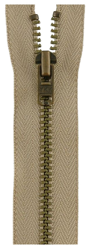 

Застежка-молния YKK 0593552/75, 573 бежевый тип 5 (5,75мм), двухзамковая, 75см