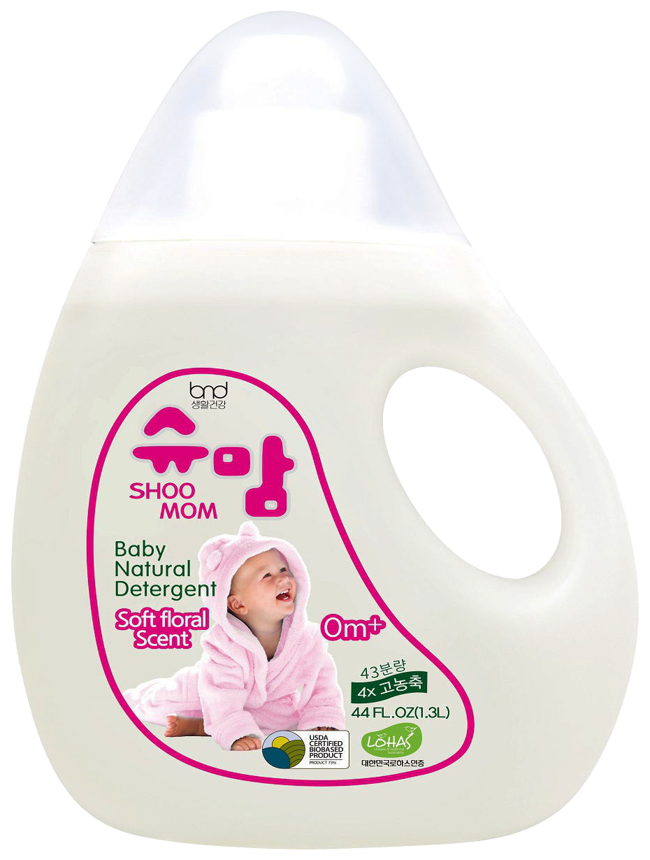 фото Гель для стирки shoomom baby detergent floral 1.3л