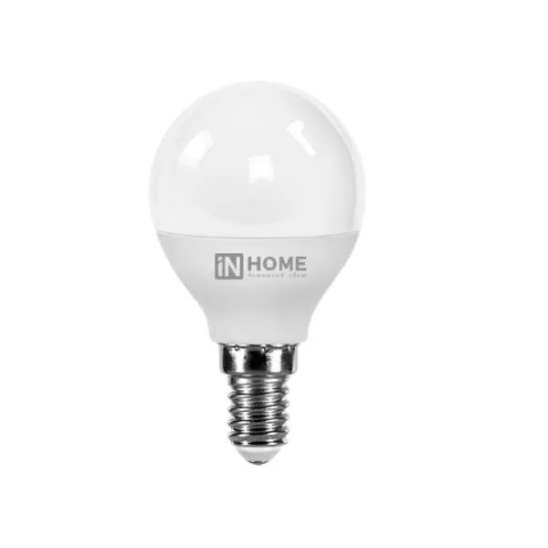 

Светодиодная лампа IN HOME P45 6Вт 230В 4000К Е14 (10 шт.)
