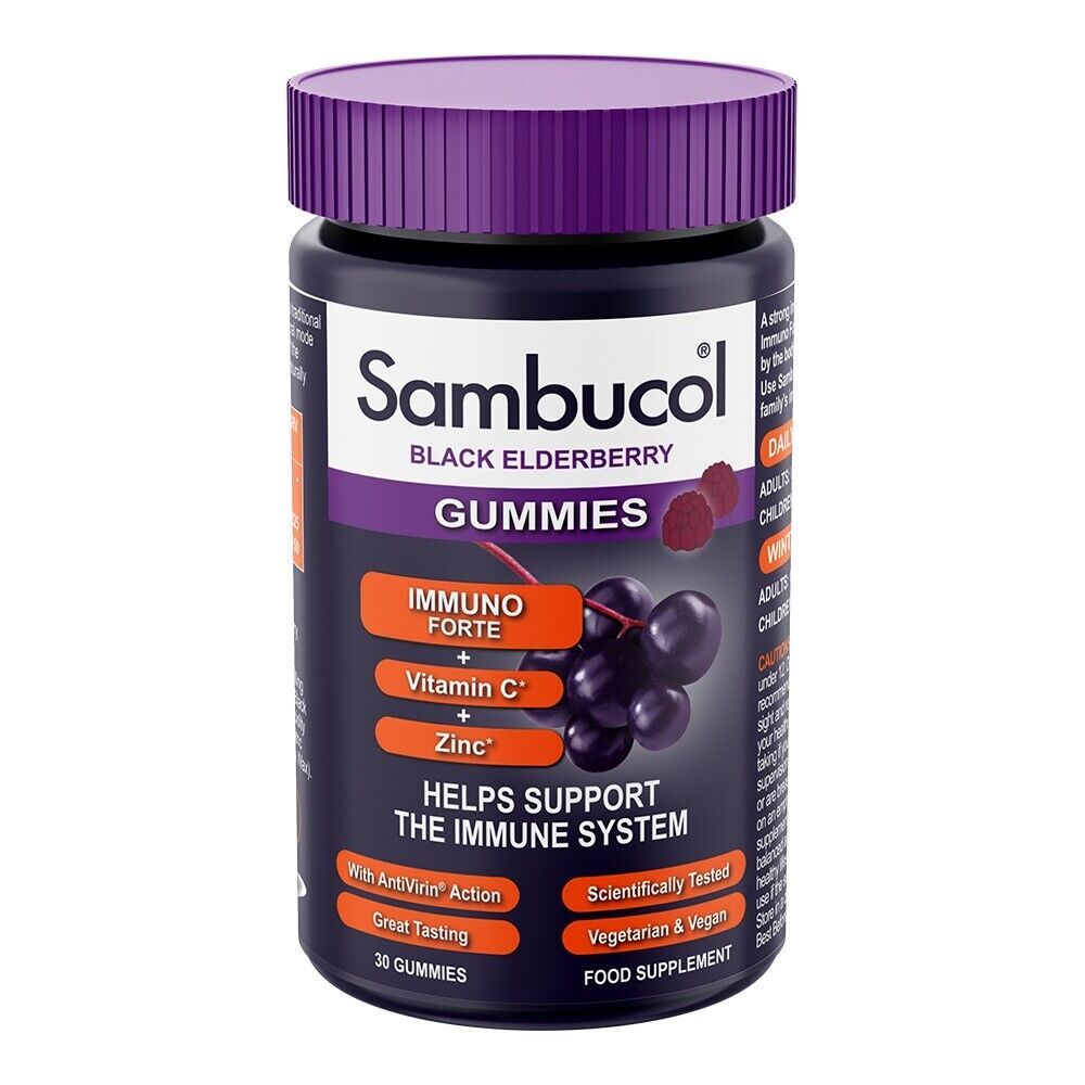 

Витаминный комплекс Sambucol Immuno Forte Gummies, 30 жевательных конфет
