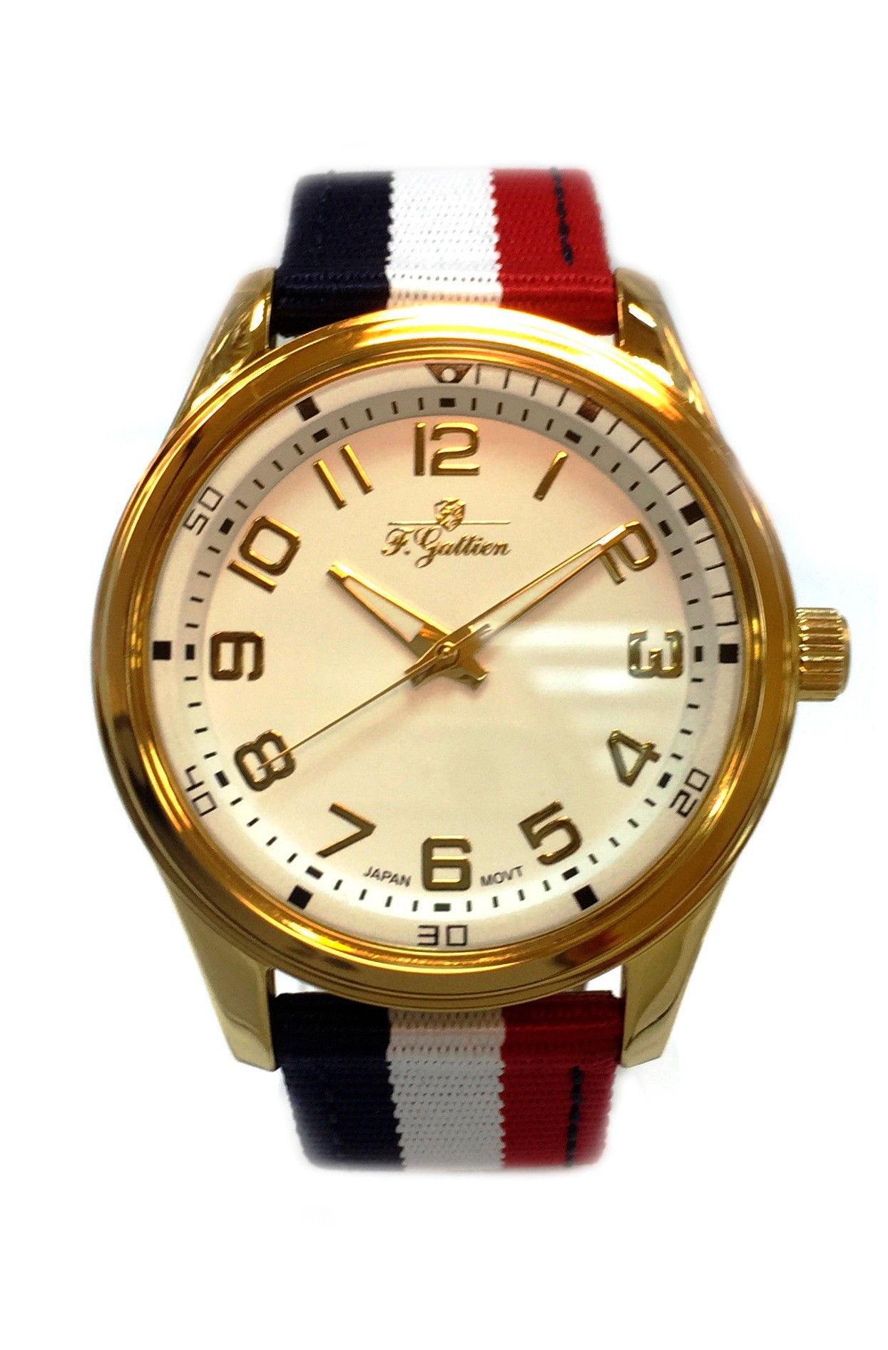 Наручные часы мужские F.Gattien 10875-111-06 черные/красные