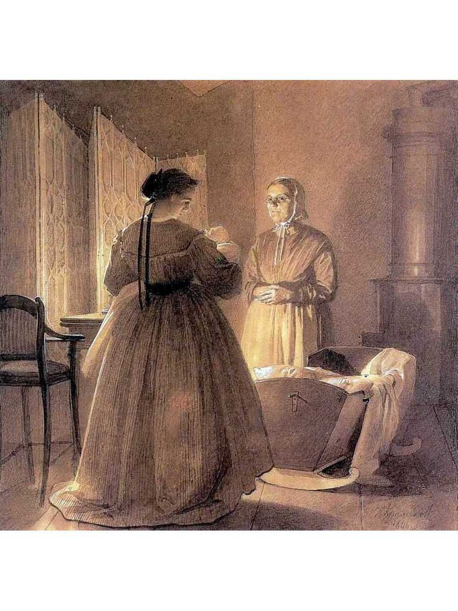 

Постер DRABS A2 Крамской Иван Николаевич Семья художника