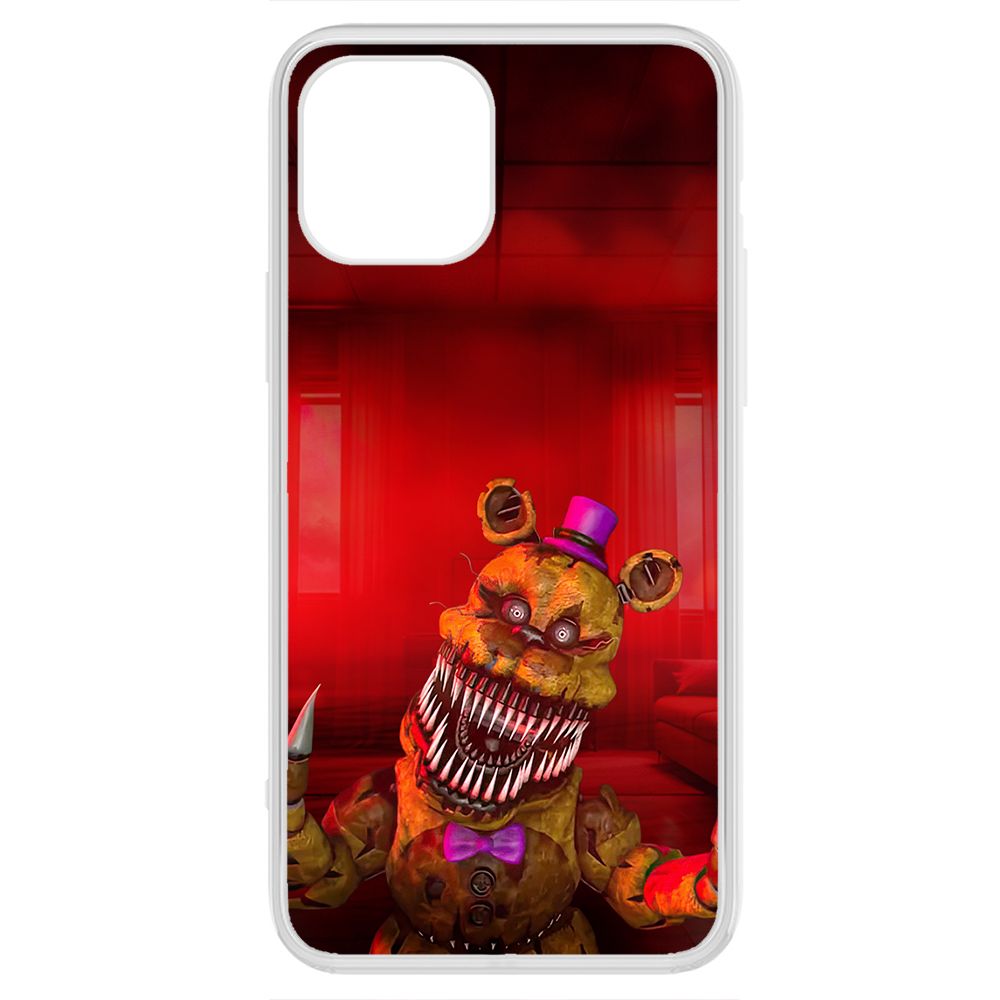 

Чехол-накладка Krutoff Clear Case ФНАФ - Фредди атакует для iPhone 12 Pro Max, Прозрачный