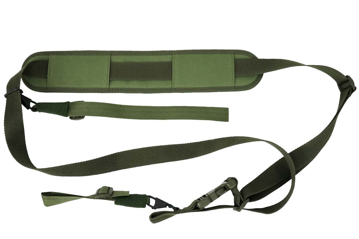 Ремень Vektor Р-27 для ружей, тактический трехточечный, с плечевой накладкой, зеленый,