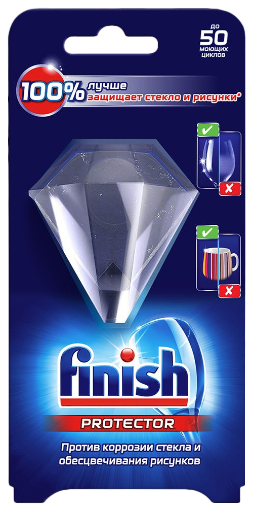 

Средство для посудомоечных машин Finish Protector для защиты стекла и узоров на посуде 30г