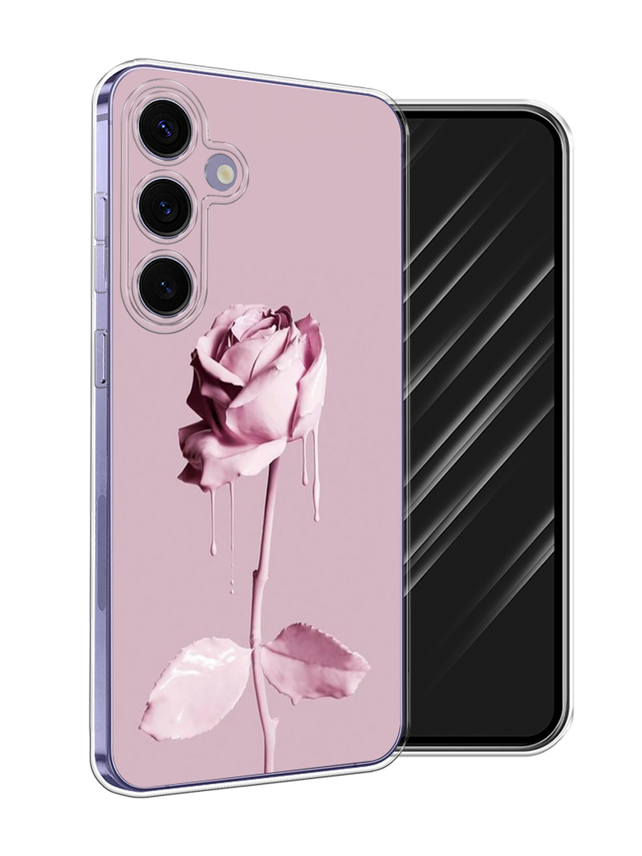 

Чехол Awog на Samsung Galaxy S24 Plus "Роза в краске", Белый;розовый, 2109150-1