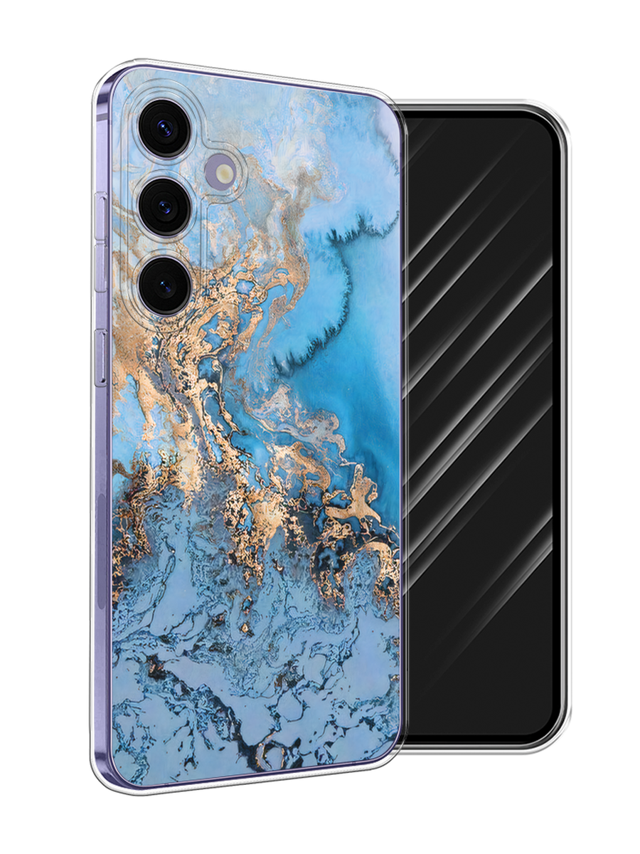 

Чехол Awog на Samsung Galaxy S24 Plus "Морозная лавина синяя", Серебристый, 2109150-1