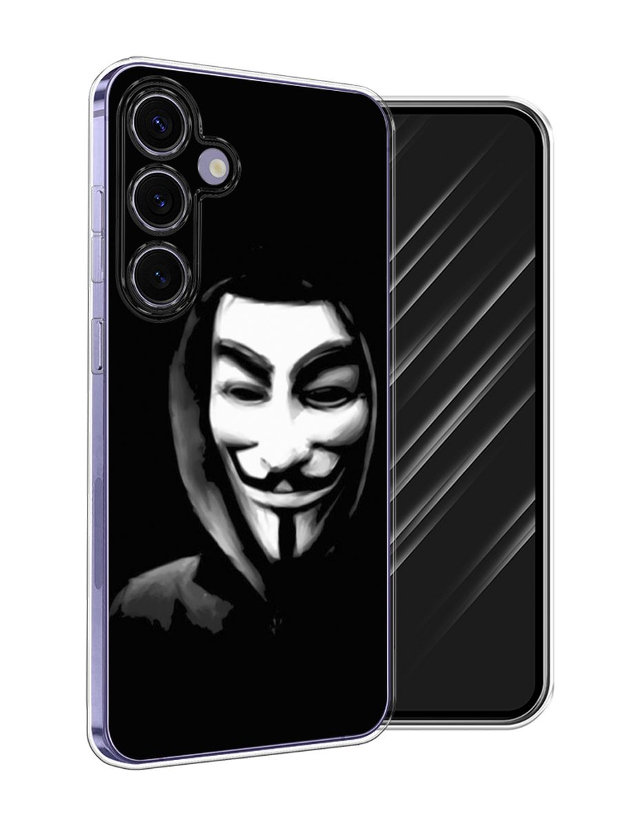 

Чехол Awog на Samsung Galaxy S24 Plus "Анонимус", Черный;серый;белый, 2109150-1