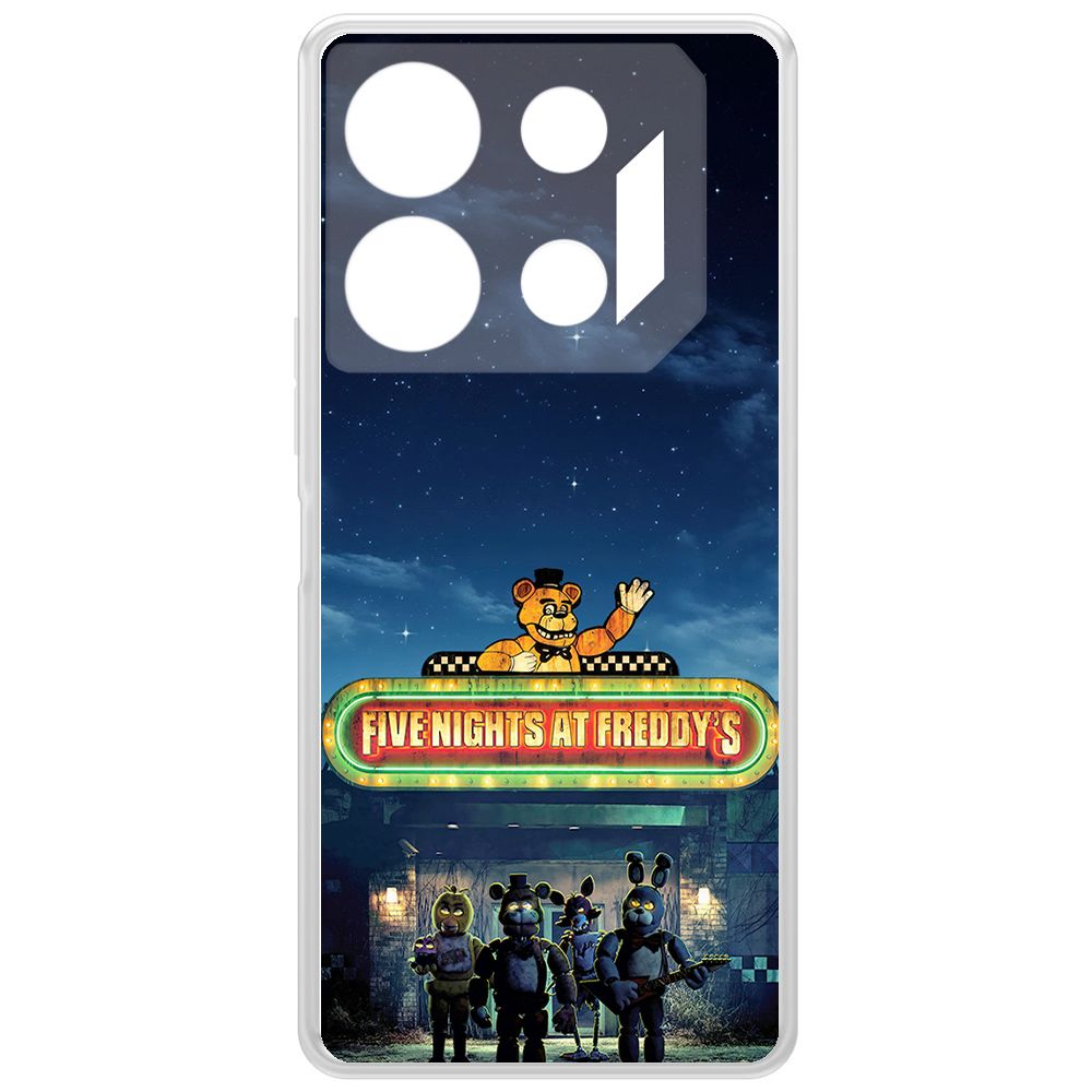 

Чехол-накладка Krutoff Clear Case ФНАФ - Банда вместе для INFINIX GT 10 Pro, Прозрачный