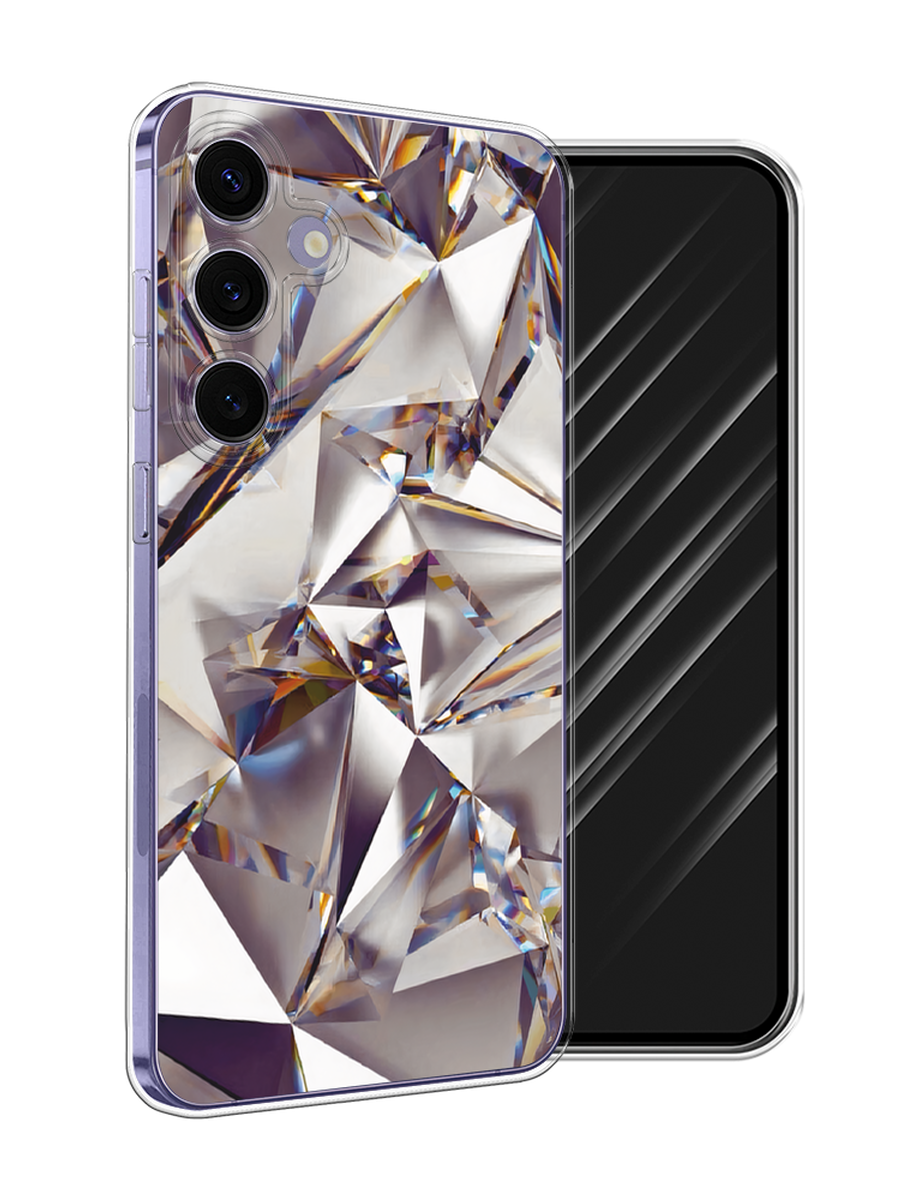 

Чехол Awog на Samsung Galaxy S24 Plus "Бриллианты", Серебристый;бежевый, 2109150-1