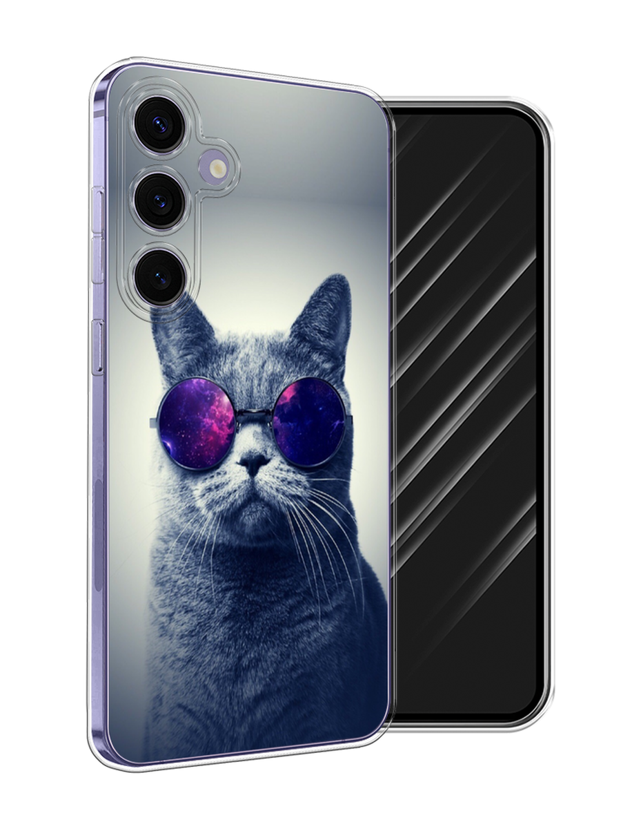 

Чехол Awog на Samsung Galaxy S24 Plus "Космический кот", Бордовый, 2109150-1