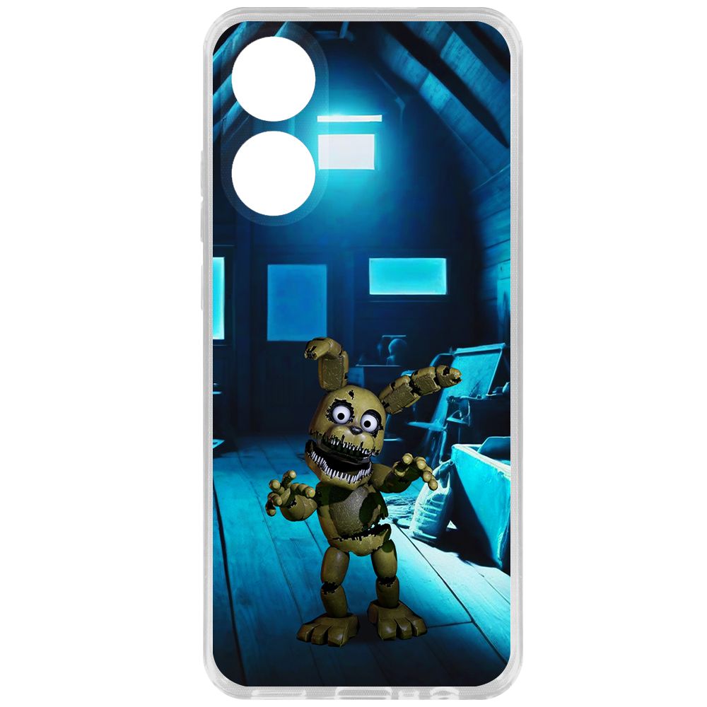 

Чехол-накладка Krutoff Clear Case ФНАФ - Плюштрап для Oppo A78 4G, Прозрачный