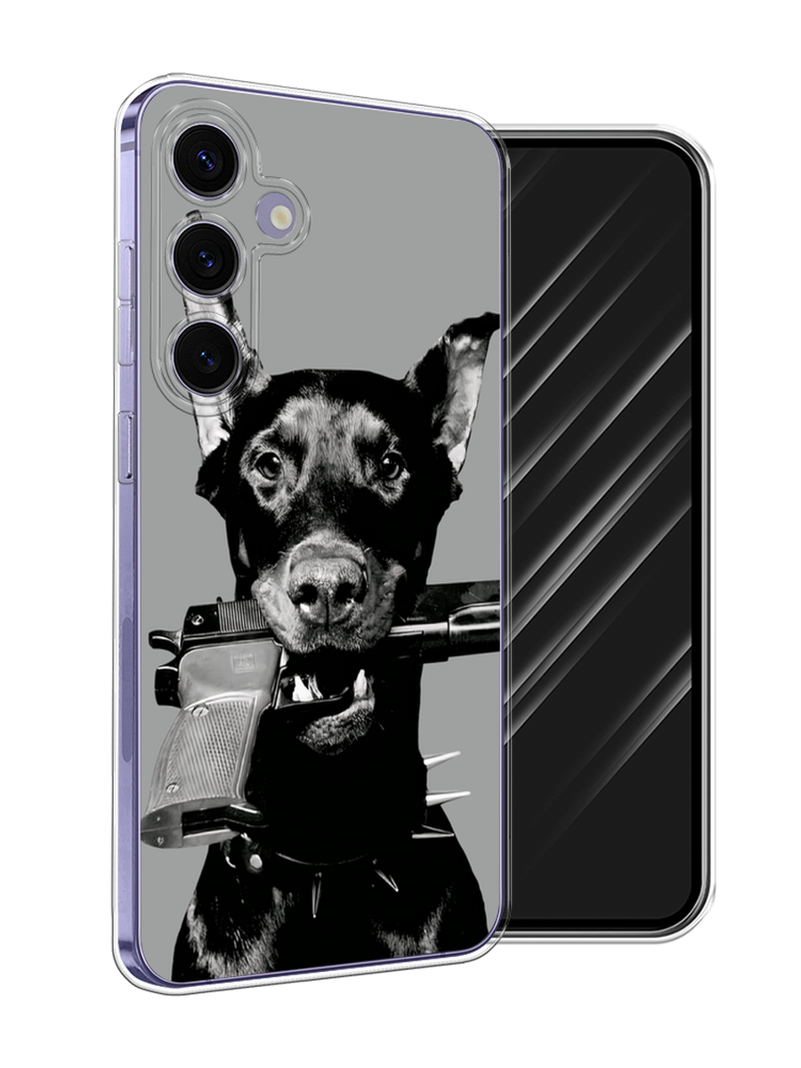 

Чехол Awog на Samsung Galaxy S24 Plus "Доберман", Серый, 2109150-1