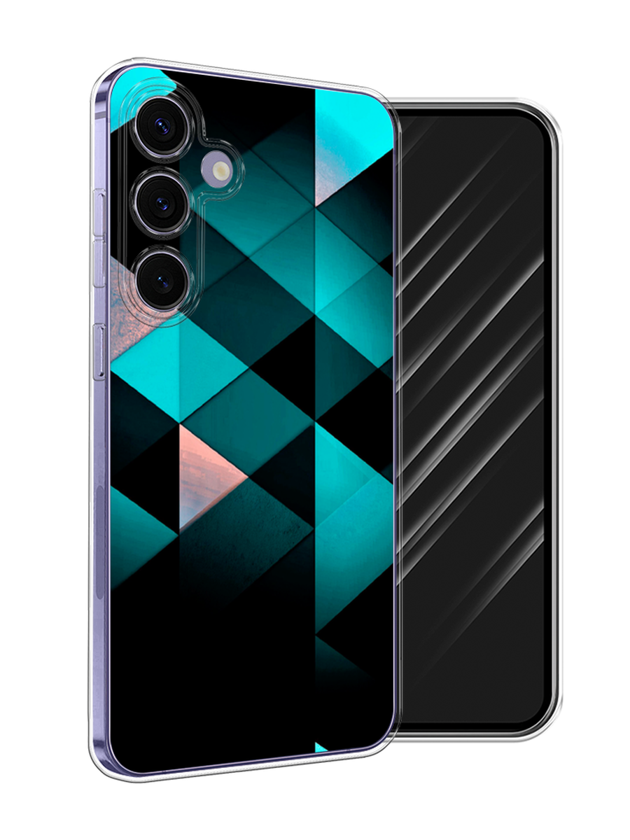 

Чехол Awog на Samsung Galaxy S24 Plus "Геометрия 16", Бирюзовый;черный, 2109150-1