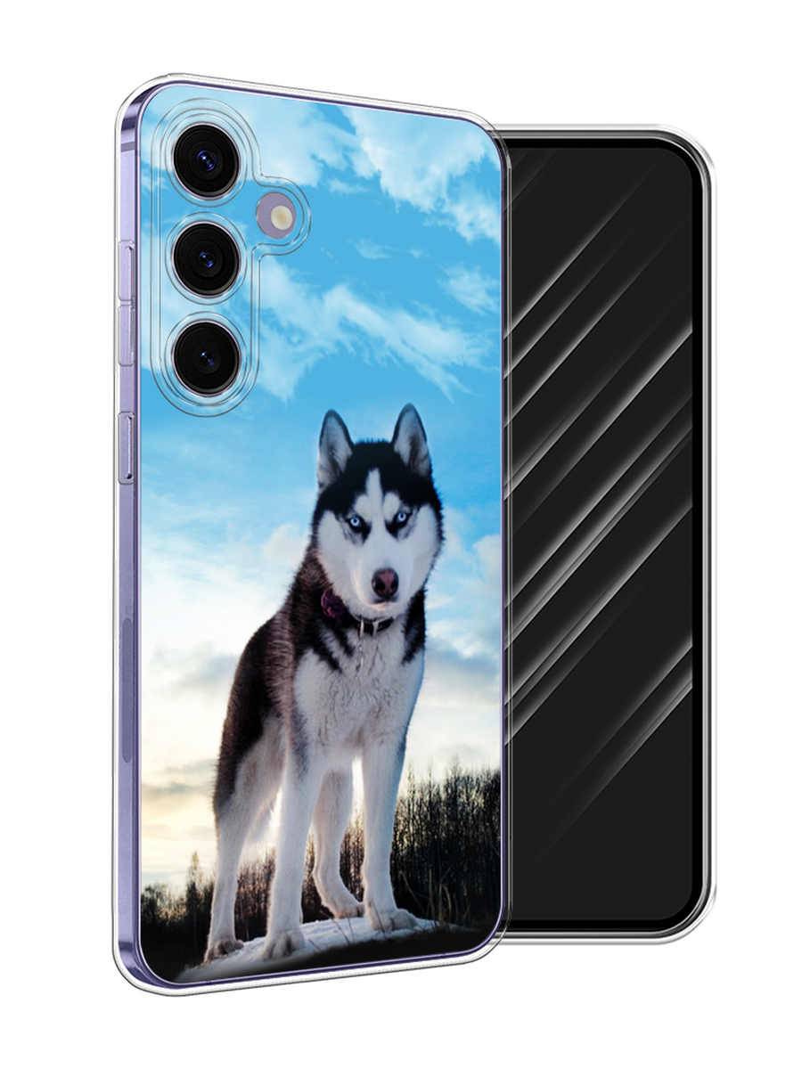 

Чехол Awog на Samsung Galaxy S24 Plus "Хаски 3", Белый;черный;голубой, 2109150-1