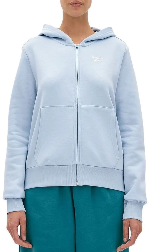 Толстовка женская Reebok IDENTITY SL FLEECE FZ голубая 2XL