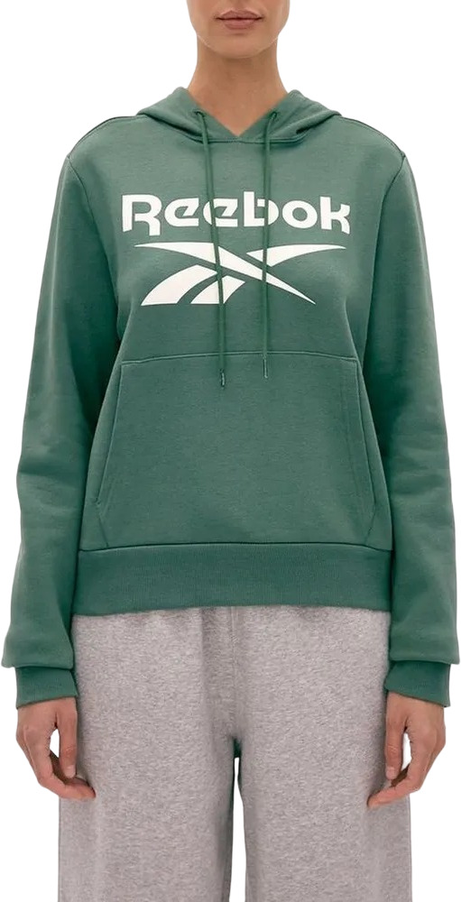 

Худи женское Reebok IDENTITY BIG LOGO FLEECE HOODIE зеленое XS, Зеленый, IDENTITY BIG LOGO FLEECE HOODIE