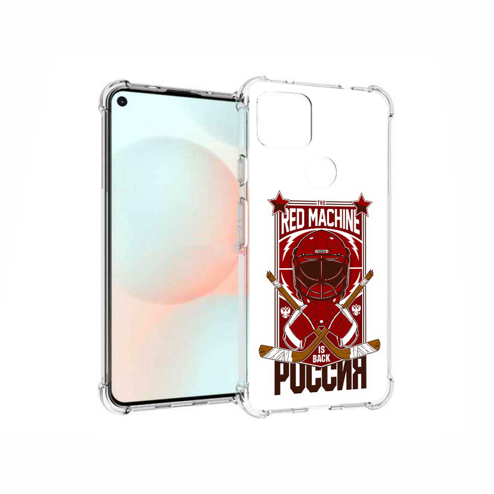 

Чехол MyPads Tocco для Google Pixel 5A хоккей россия, Прозрачный, Tocco