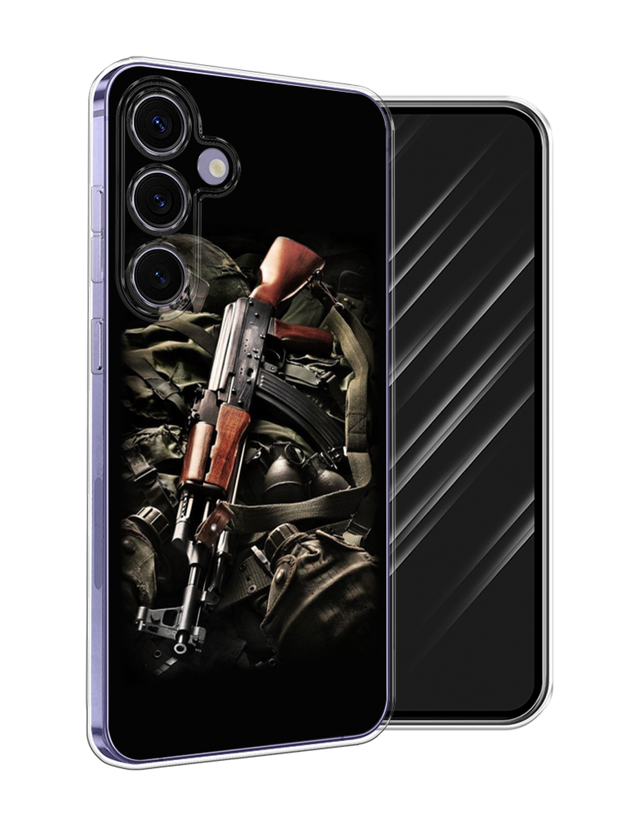 

Чехол Awog на Samsung Galaxy S24 Plus "Автомат", Черный;коричневый;серый, 2109150-1