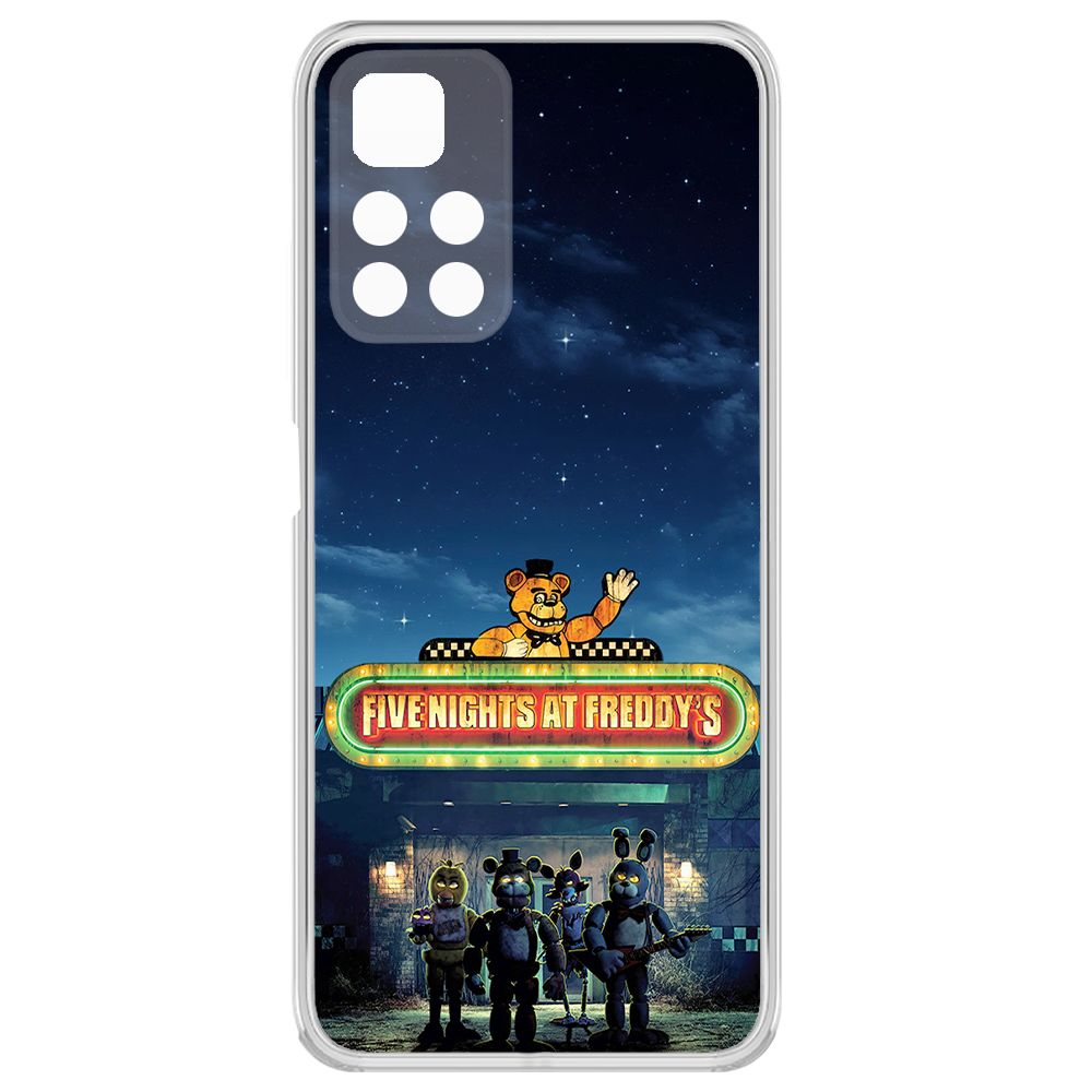 Чехол-накладка Krutoff Clear Case ФНАФ - Банда вместе для Xiaomi Redmi Note 11