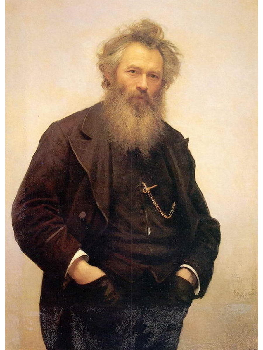

Постер DRABS A2 Крамской Иван Николаевич Портрет художника И.И.Шишкина