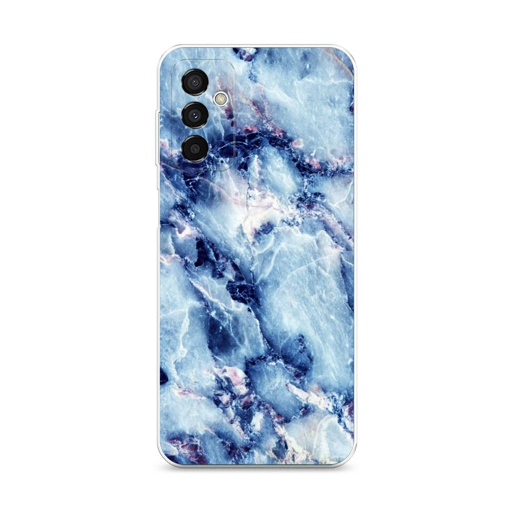 

Чехол на Samsung Galaxy M23 5G "Мрамор с синими прожилками", Синий, 2105550-3