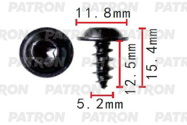 Винт Со Скр.Цил.Гол,Внутр.Torx PATRON арт. P371603