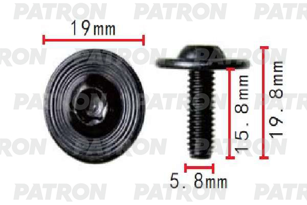 

Винт М6х16 Torx PATRON арт. P371535