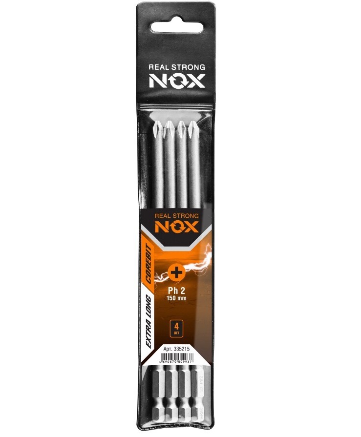 

Биты NOX Corebit PH2-150мм (4шт) 335215/335150-4