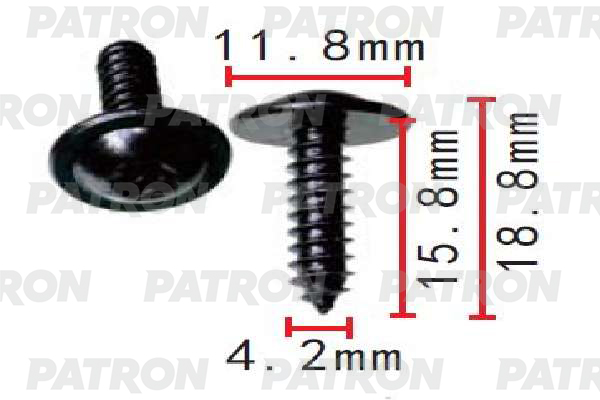 

Винт Металлический PATRON арт. P371529