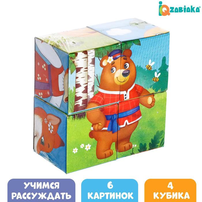 

Кубики картонные Любимые сказки, 4 шт (3 шт)