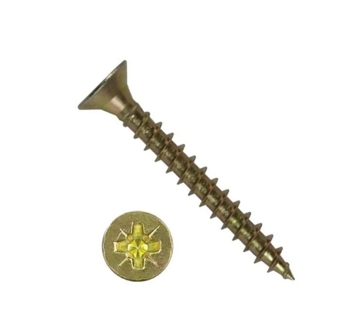 

Саморез ШУЖ шуруп универсальный желтый 4х40 (вес) (7000шт=16,44кг)