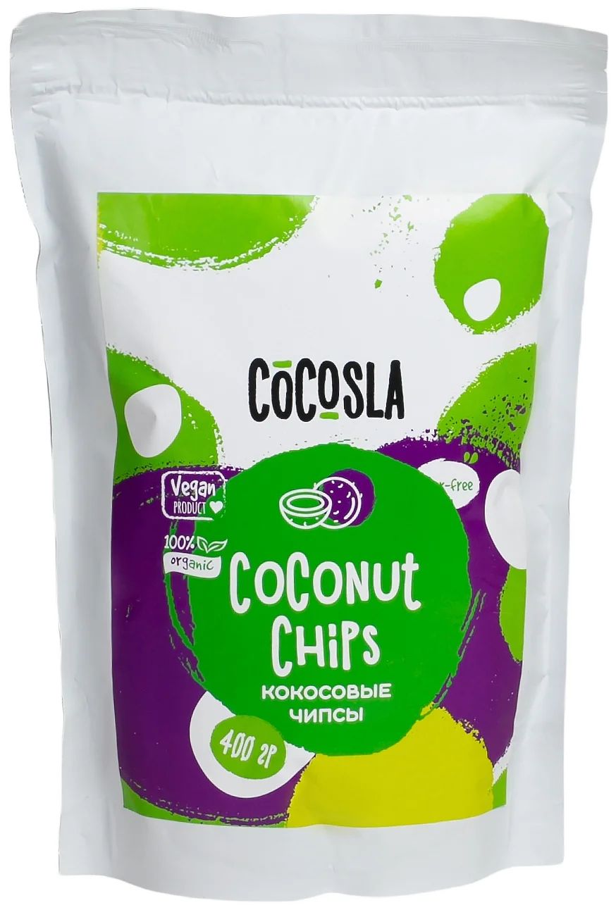 

Чипсы фруктовые Cocosla кокосовые без сахара 70 г