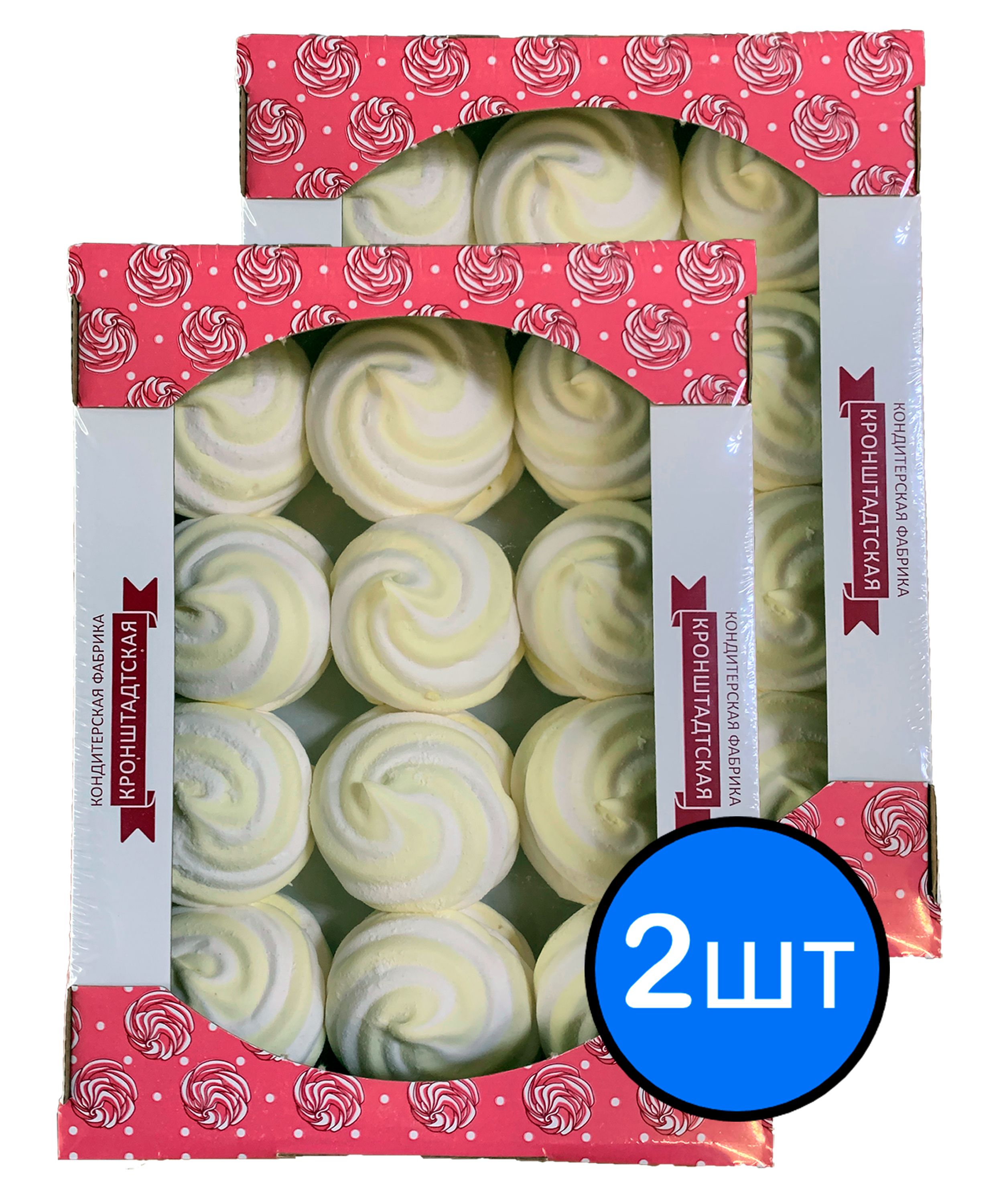 

Зефир лимон/сливки "Зефиркино счастье" КФ КРОНШТАДТСКАЯ, 500г х 2шт