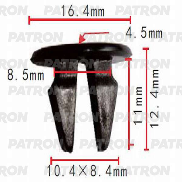 Клипса Пластмассовая PATRON арт. P370404