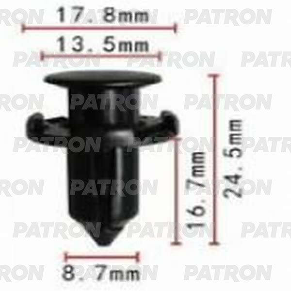 

Клипса пластмассовая PATRON p370163, Клипса пластмассовая PATRON p370163 PATRON p370163