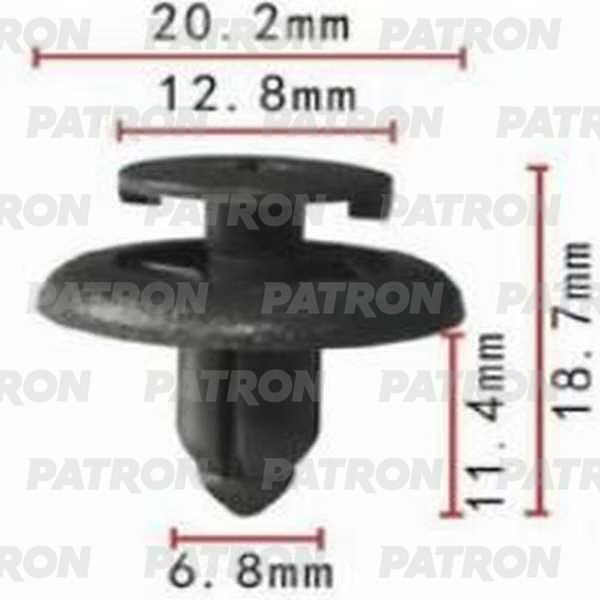 

Клипса Пластмассовая PATRON арт. P370109
