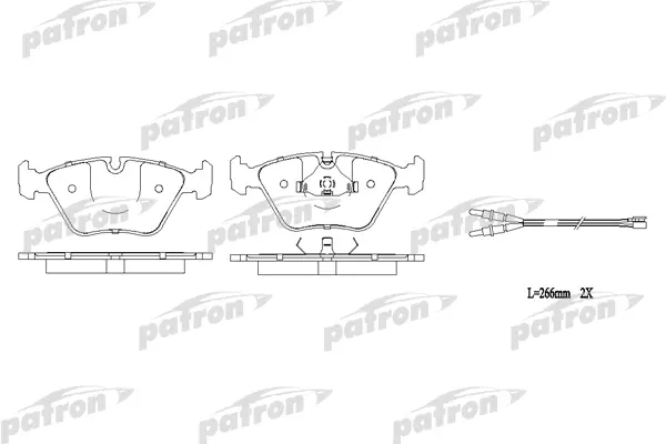 

Тормозные колодки PATRON дисковые PBP779