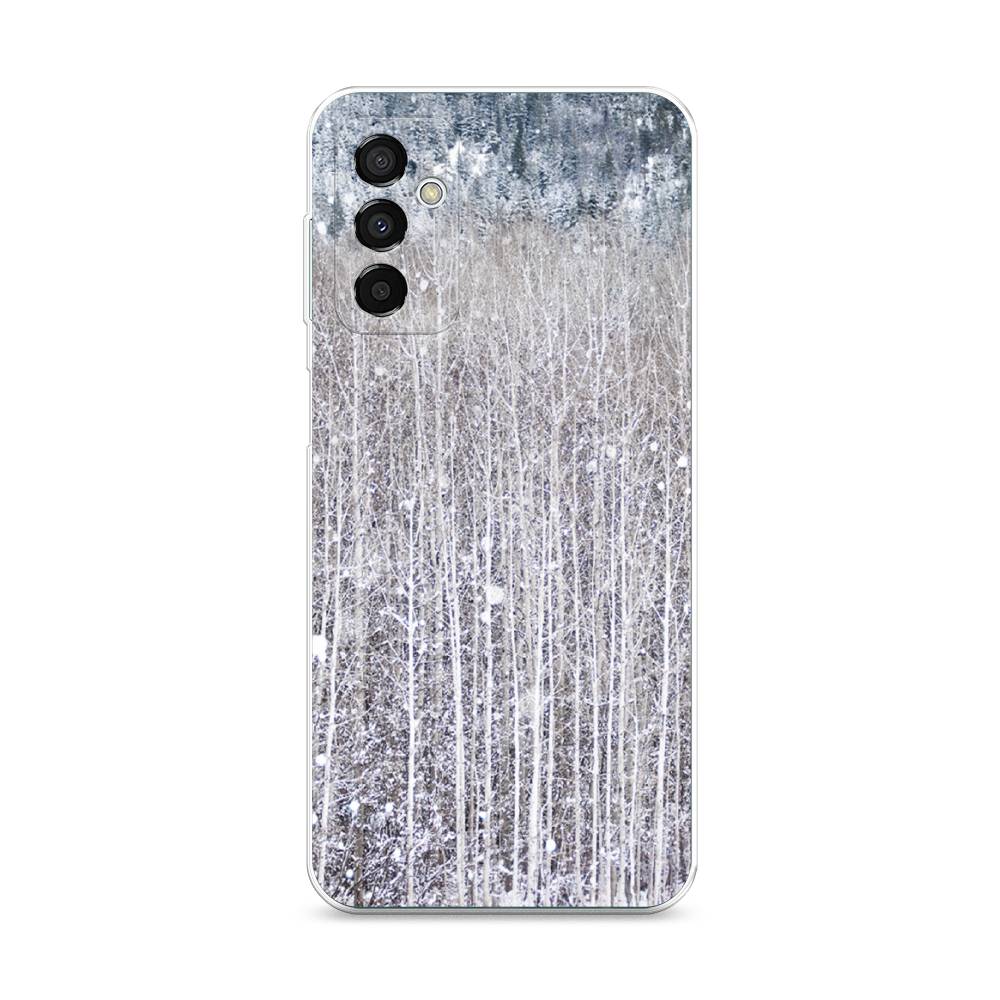 

Чехол на Samsung Galaxy M23 5G "Снежный лес", Бежевый;серый;белый, 2105550-5