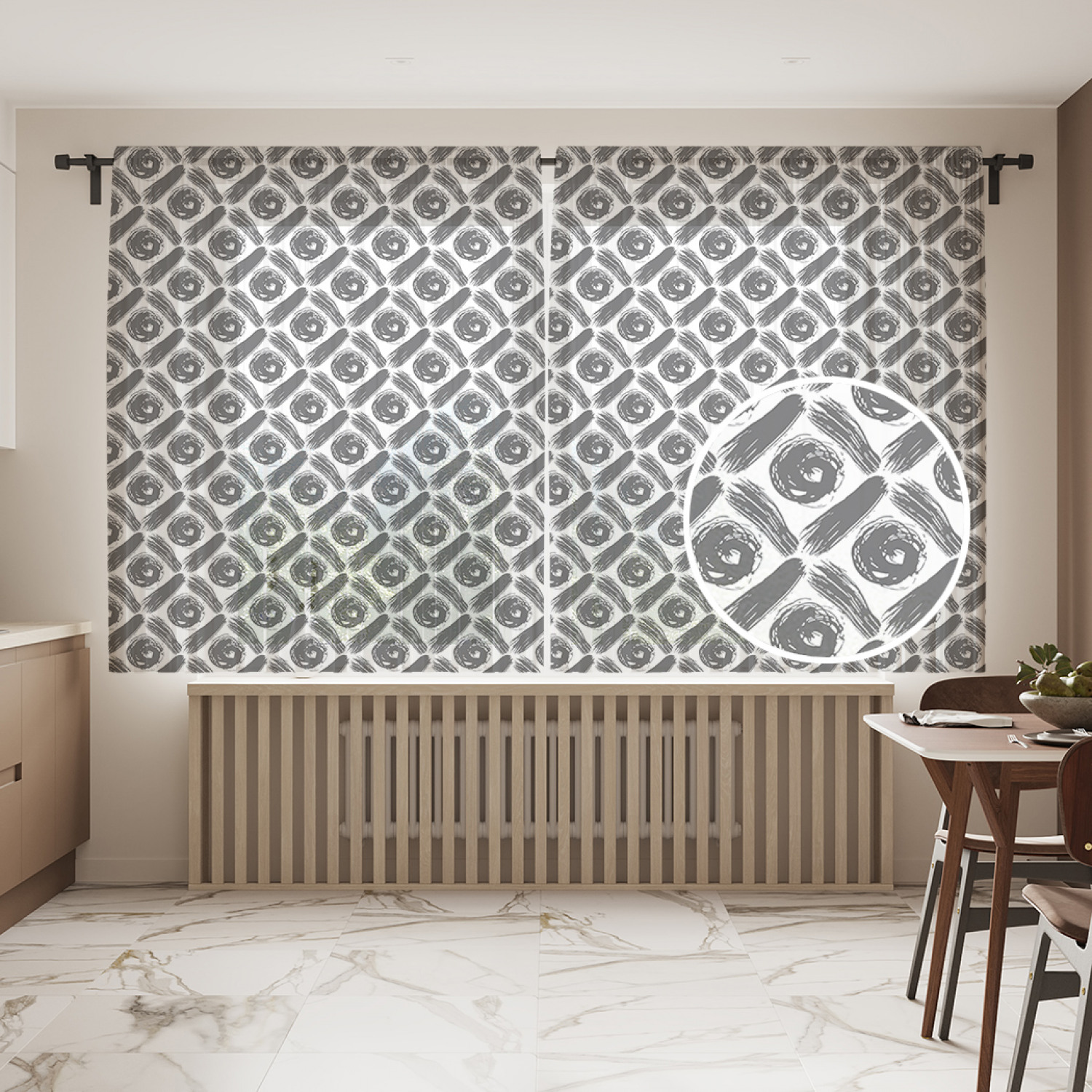 

Шторы и тюль tul_87043_145x180 Круги в сетке мазками JoyArty, Круги в сетке мазками