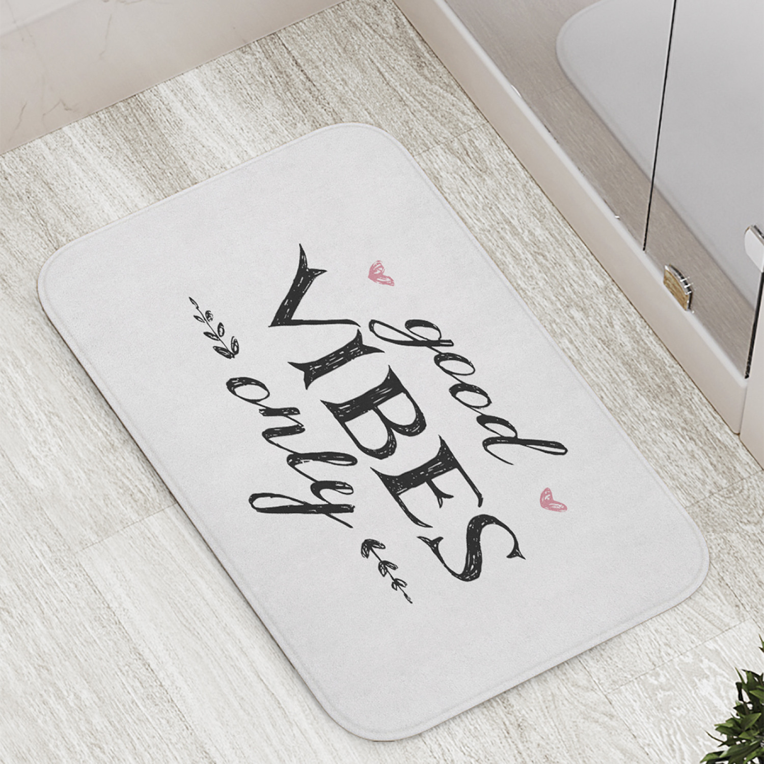 

Коврик JoyArty "Только позитивные эмоции" для ванной, сауны, бассейна, 77х52 см, Только позитивные эмоции