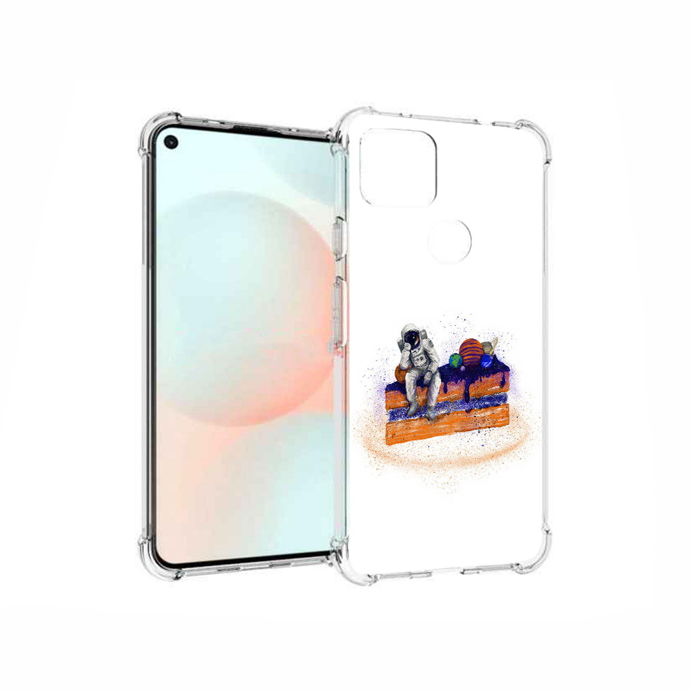 

Чехол MyPads Tocco для Google Pixel 5A торт с планетами, Прозрачный, Tocco