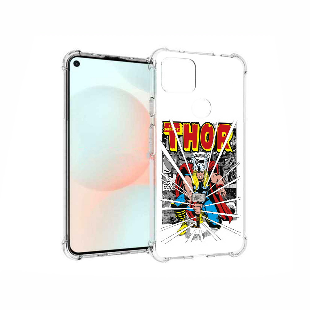

Чехол MyPads Tocco для Google Pixel 5A тор рисунок, Прозрачный, Tocco