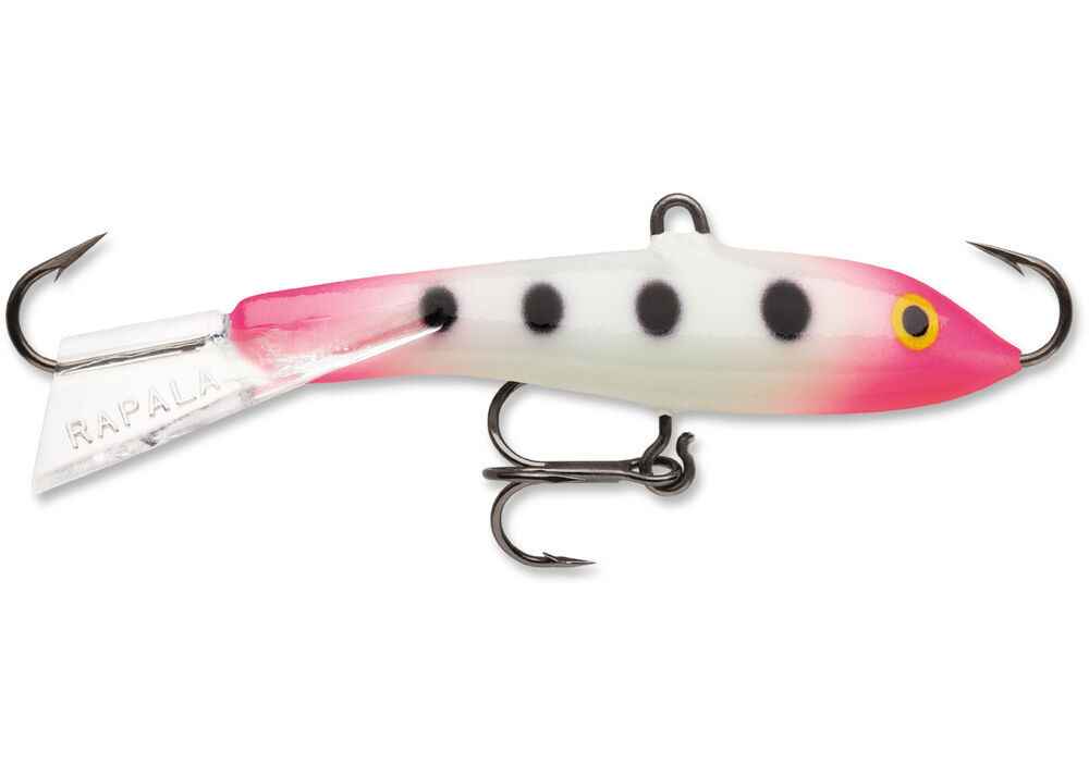 

Балансир Rapala Jigging Rap W09 GPSQ 9 см 25 гр, Белый;розовый, Jigging Rap