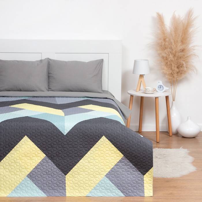 

Покрывало LoveLife 1,5 сп "Геометрия" 150x210±5см, микрофайбер, 100% п/э