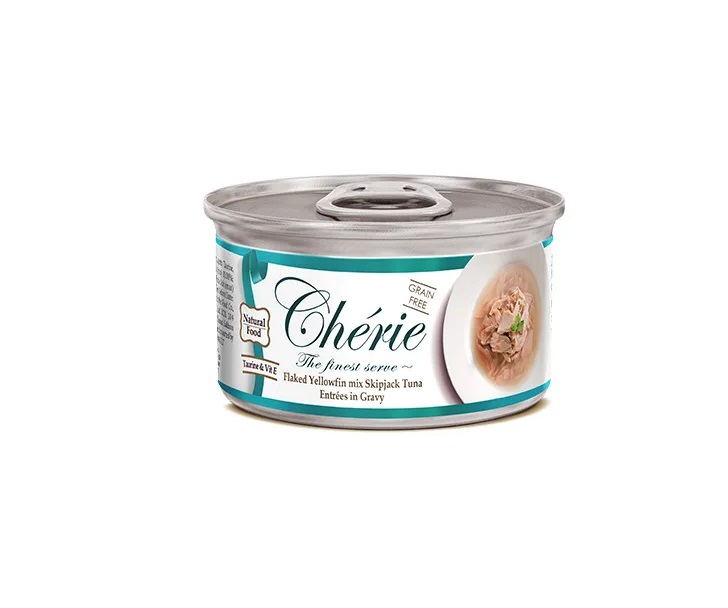 

Влажный корм для кошек Pettric Cherie Signature Gravy Тунец 6 шт по 80 гр., Корм влажный
