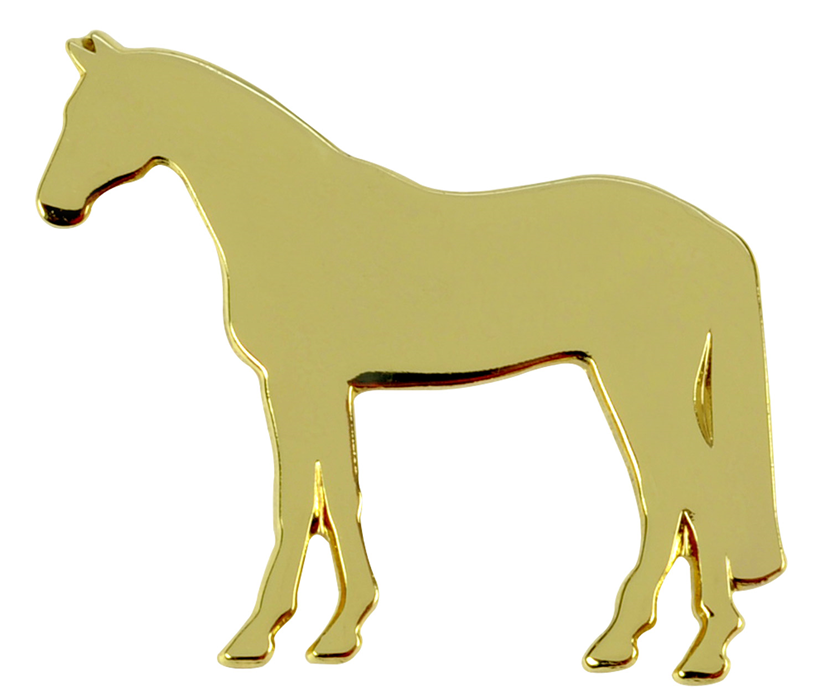 Значок металлический HappyROSS Силуэт лошади