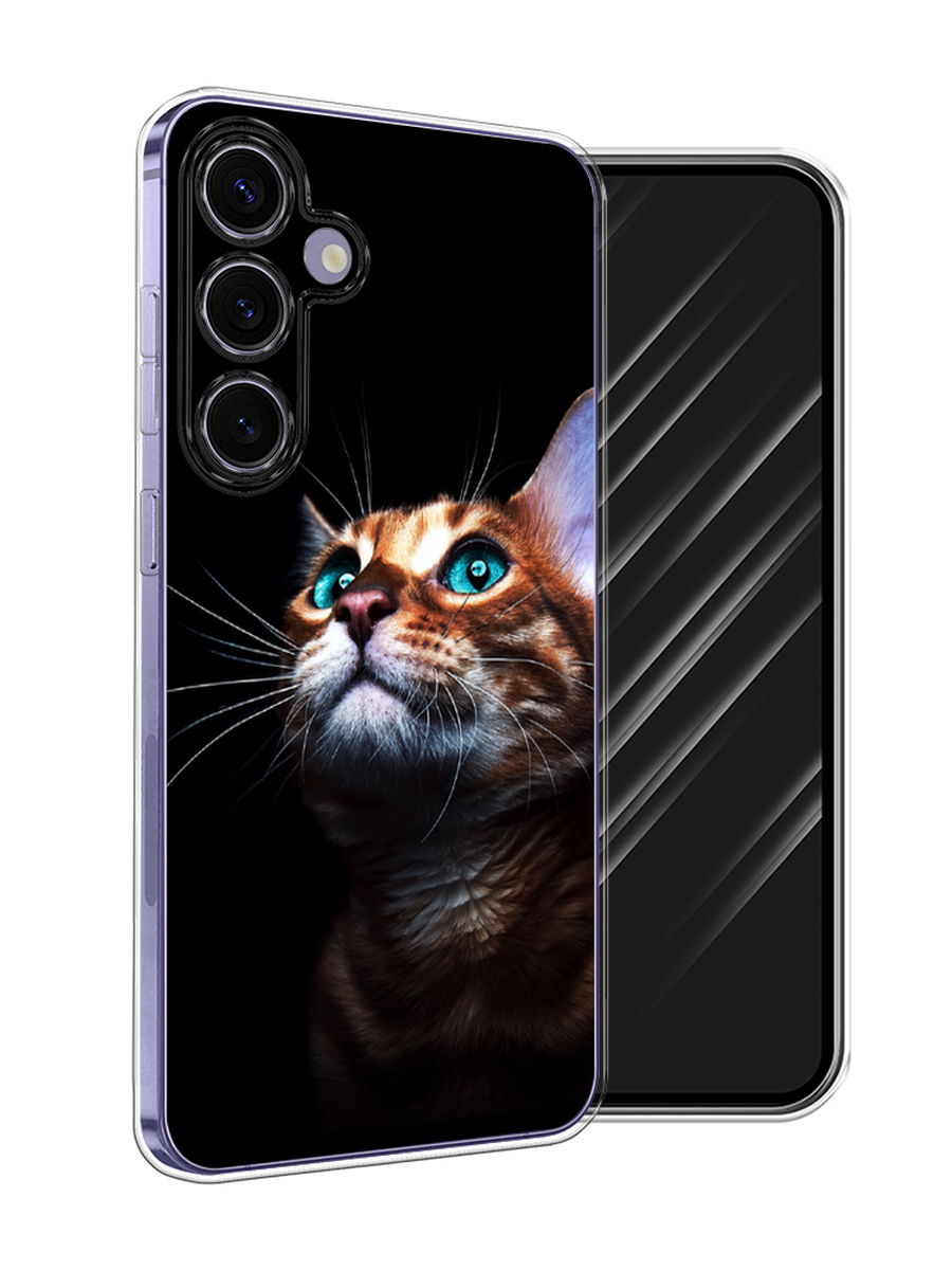 

Чехол Awog на Samsung Galaxy S24 Plus "Мечтательный кот", Коричневый, 2109150-1