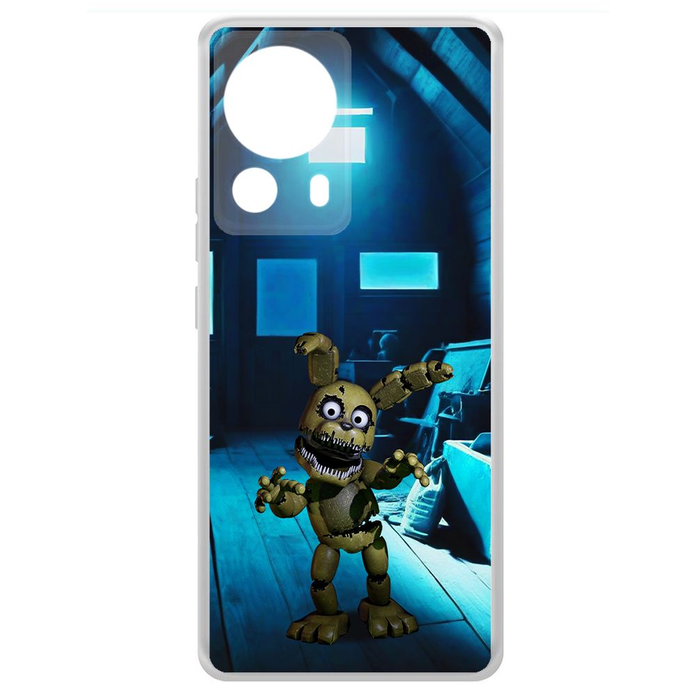 

Чехол-накладка Krutoff Clear Case ФНАФ - Плюштрап для Xiaomi 13 Lite, Прозрачный