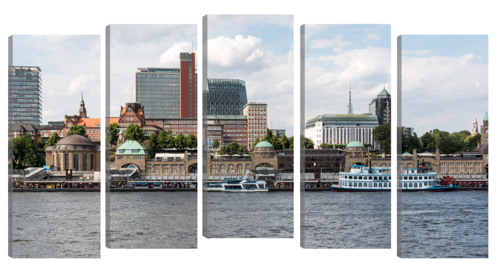 

Модульная картина Гамбург. В спальню, гостиную, зал. PR-1619 (133x76см). Натуральный холст